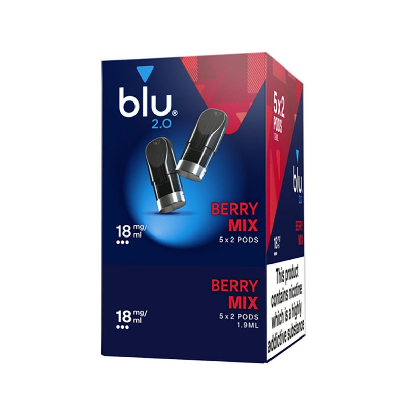 Blu 2.0 Berry Mix E Liquid Pods - 5 Boxes