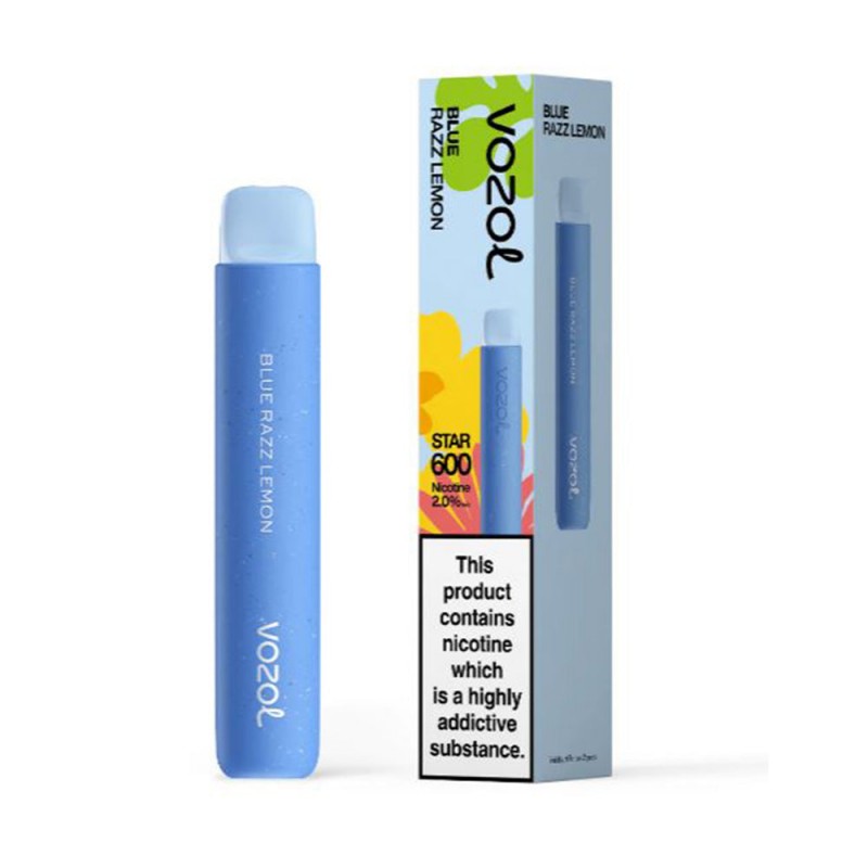 Vozol Star 600 Blue Razz Lemon Disposable Vape