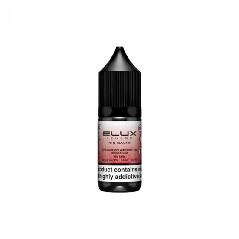 Elux Legend Nic Salts Strawberry Watermelon Bubblegum E Liquid 10ml