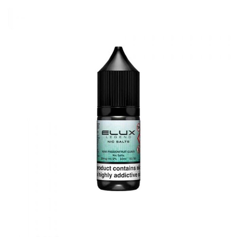 Elux Legend Nic Salts Kiwi Passion Fruit Guava E Liquid 10ml