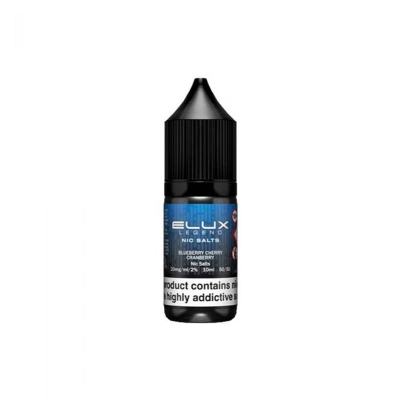 Elux Legend Nic Salts Blueberry Cherry Cranberry E Liquid 10ml