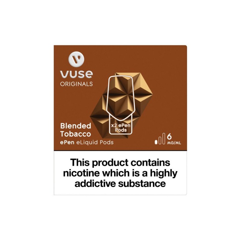 Vuse ePen Caps Blended Tobacco Pods (2 Pack)