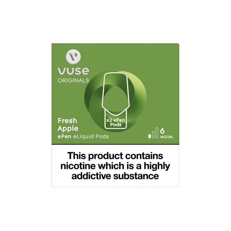 Vuse ePen Caps Fresh Apple Pods (2 Pack)