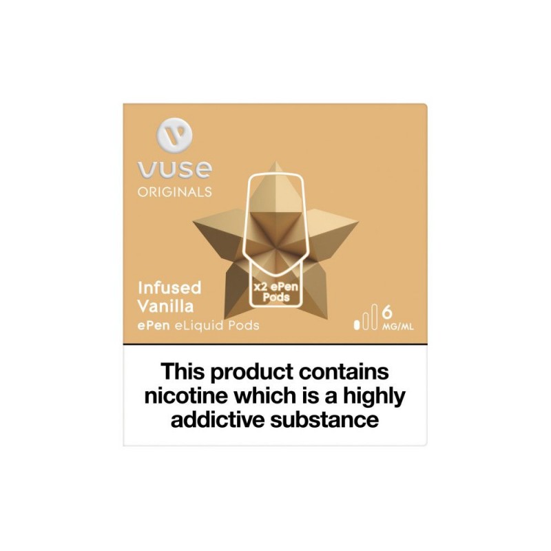 Vuse ePen Caps Infused Vanilla Pods (2 Pack)