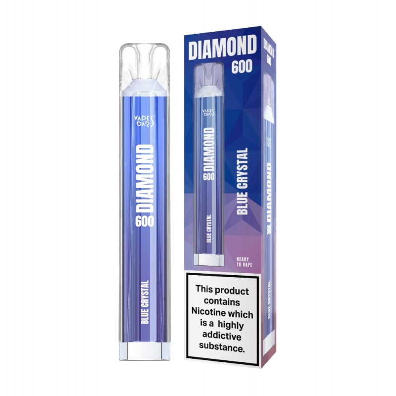 Vapes Bars Diamond 600 Blue Crystal Disposable Vape