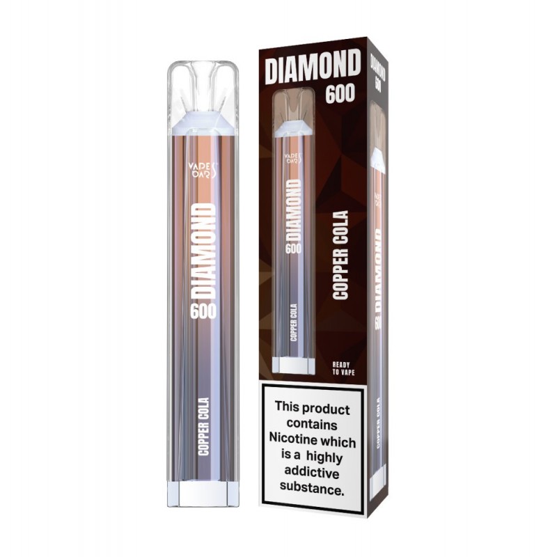 Vapes Bars Diamond 600 Copper Cola Disposable Vape