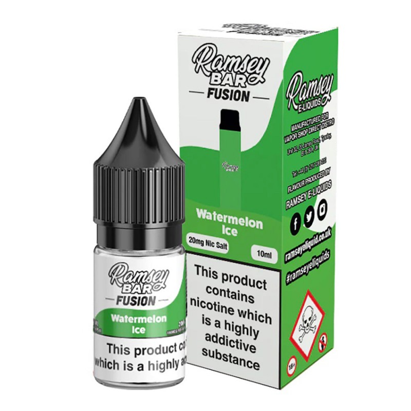 Ramsey Bar Fusion Watermelon Ice E Liquid 10ml