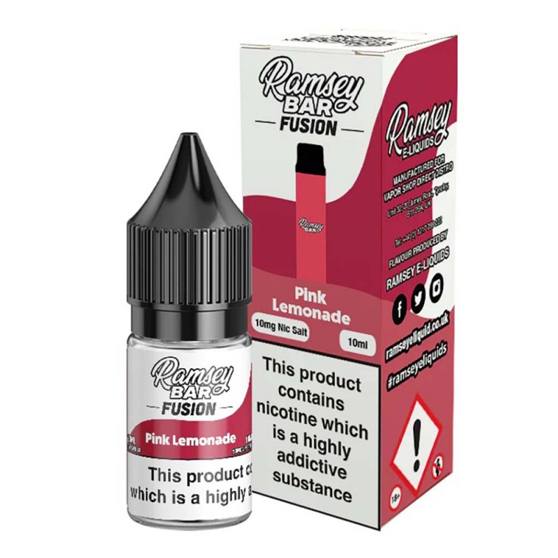 Ramsey Bar Fusion Pink Lemonade E Liquid 10ml