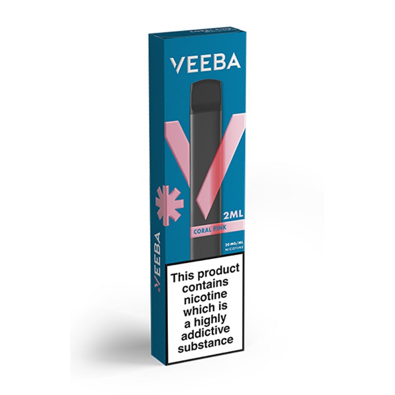 Veeba Coral Pink Disposable Vape