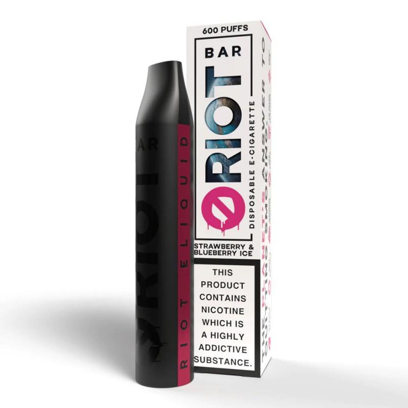 Riot Squad Riot Bar Strawberry Blueberry Ice Disposable Vape Pen