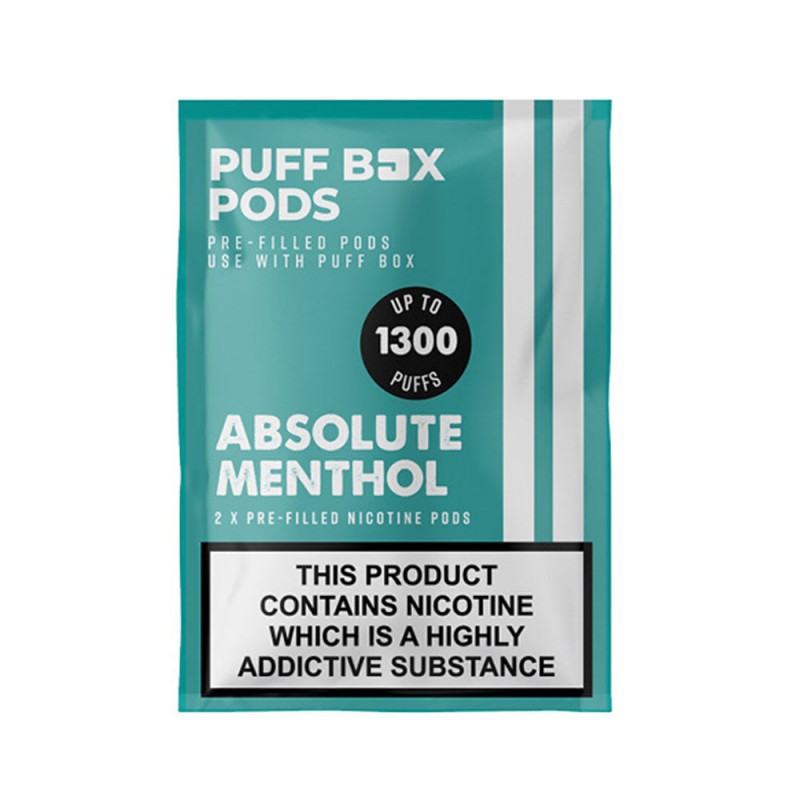 JAC Vapour Puff Box Absolute Menthol Pod Refill (2 Pack)