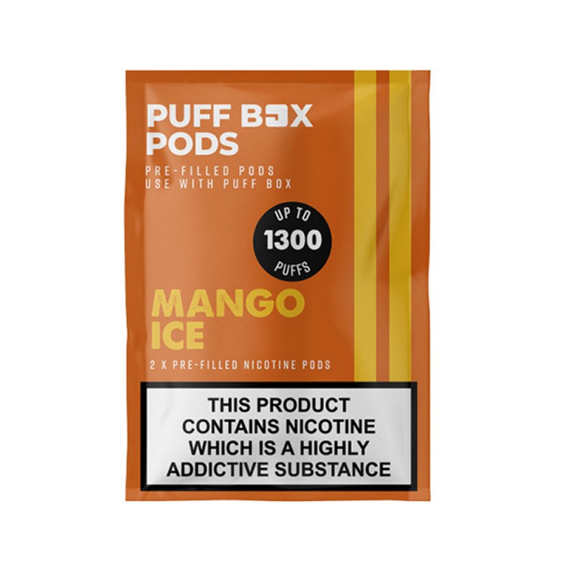 JAC Vapour Puff Box Mango Ice Pod Refill (2 Pack)