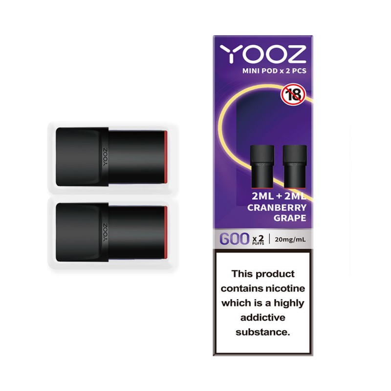 YOOZ Mini Cranberry Grape Pods (2 Pack)