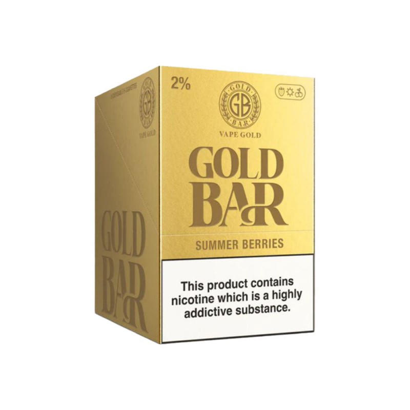 Gold Bar Summer Berries Disposable Vape 10 Pack