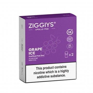 Ziggiys Apollo Grape Ice Pods (2 Pack)